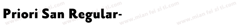 Priori San Regular字体转换